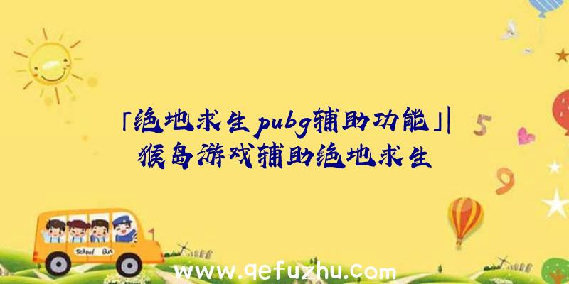 「绝地求生pubg辅助功能」|猴岛游戏辅助绝地求生